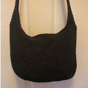 Hillard & Hanson Black Woven Shoulder Handbag
